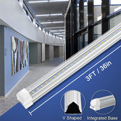 T5 Integrated LED Tube Light | 3ft 14W Fixture | Clear Lens Strip Lighting