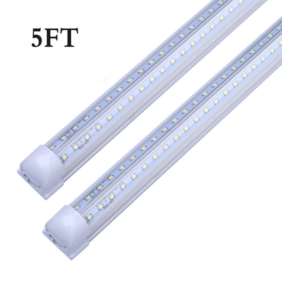 T5 Integrated LED Tube Light | 5ft 32W Fixture | Clear Lens Strip Light