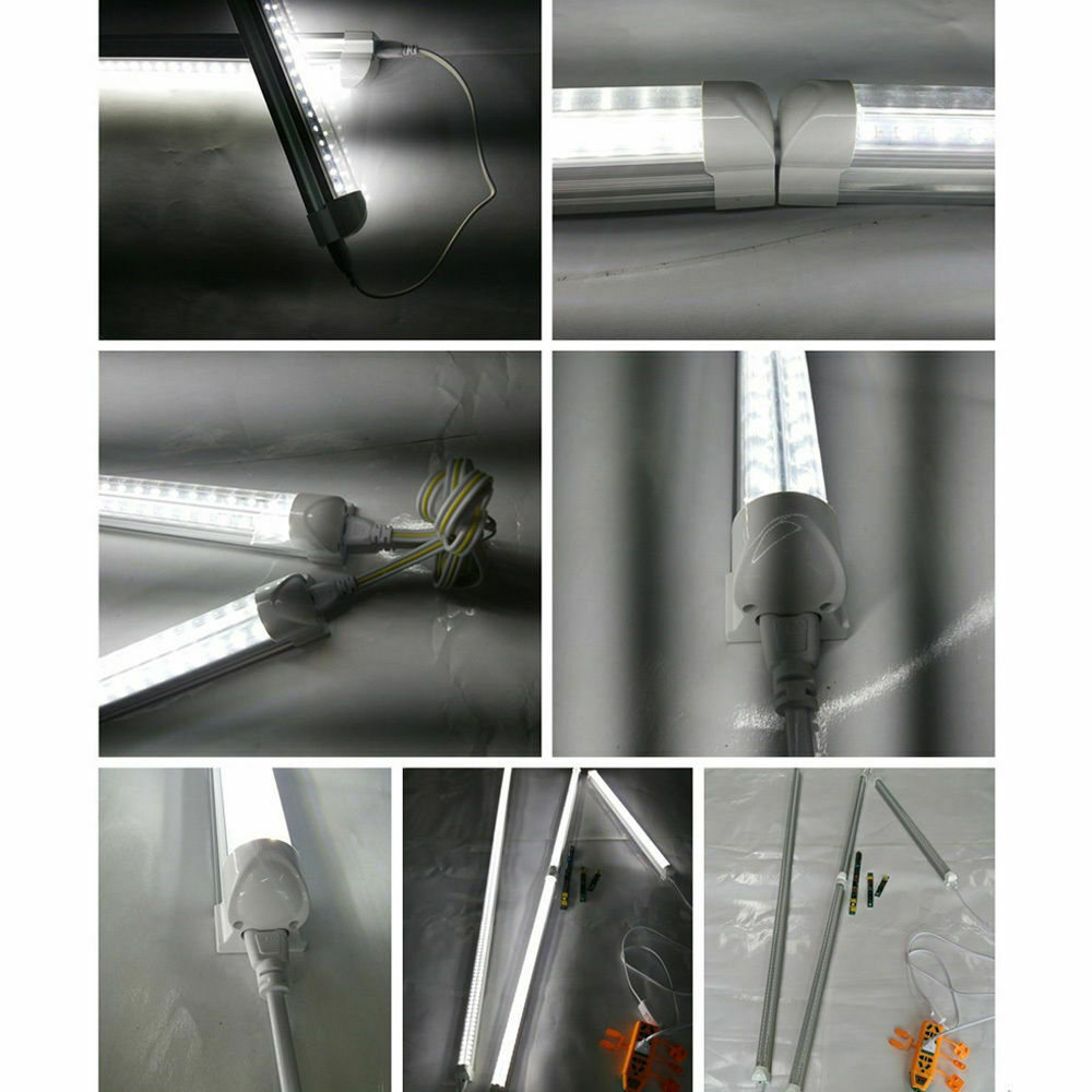 T5 Integrated LED Tube Light | 5ft 32W Fixture | Clear Lens Strip Light