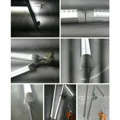 T5 Integrated LED Tube Light | 5ft 32W Fixture | Clear Lens Strip Light