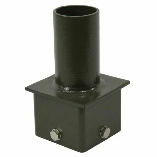 4"/5" Square Pole Tenon Adapter | Mounting Bracket for LED Fixtures | Steel Arm
