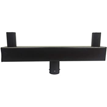 Tenon Adaptor 4" Bullhorn, Round Pole Mount for 2 Light Fixtures, Outdoor Use