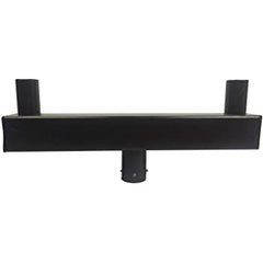 Tenon Adaptor 4" Bullhorn, Round Pole Mount for 2 Light Fixtures, Outdoor Use