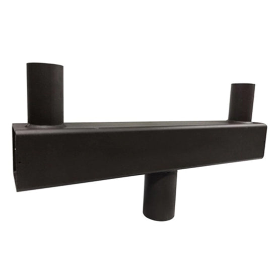 Tenon Adaptor 4" Bullhorn, Round Pole Mount for 2 Light Fixtures, Outdoor Use