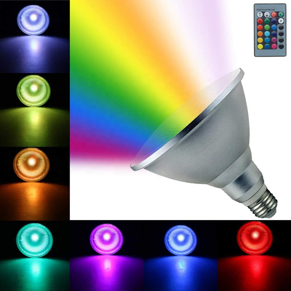 PAR38 20W RGB LED Bulb | Waterproof IP65 | E27 Base | Color Changing Outdoor Light