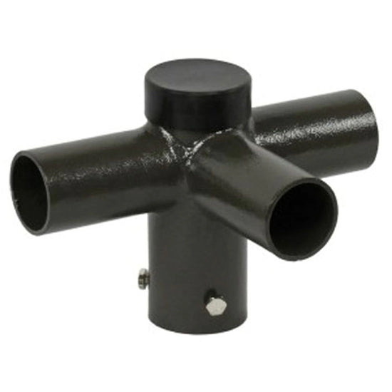 Triple Tenon Adapter | 90° T-Shape Pole Mount | Holds 3 Fixtures | 2-3/8" OD