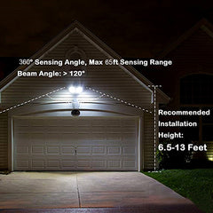 20W LED Double Head Motion Security Light | Outdoor Sensor Flood Light | Waterproof