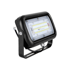 40W Mini Landscape Flood Light – 12-24VDC, Black Flood Mount