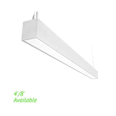 Architectural Linear Suspended LED Light, Downlight Only, Power & CCT Adjustable, Modern Office Fixture