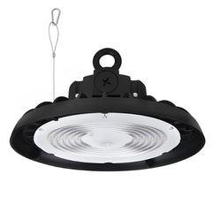 UFO LED High Bay Light – 150W/200W/240W Adjustable, 3CCT 4000K/5000K/5700K, 0-10V Dimmable, 160LM/W, Commercial Lighting