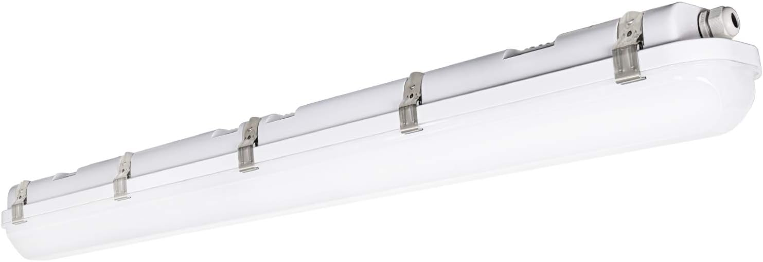 4FT LED Vapor Tight Light 40/50/60W - 3000K/4000K/5000K Selectable Wattage & CCT AC 120~277V (1Pack or 6Pack) Led Plus