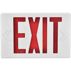 LED Exit Sign with Battery Backup – Red Letters, Universal Mount, Double Sided, UL Listed Emergency Light, 90 Min Backup