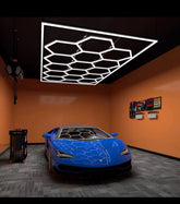 Hexagon Garage Lights 8'x16'- 6500K - 110V, Garage Lights, Barbershop Lights superledplus