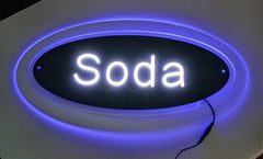 Cooler Door signs 1x2ft