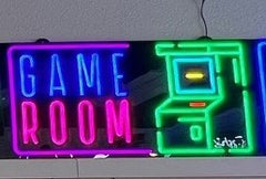 Assorted Neon Signs 30" with power supply and chain/ Business Window Signs Super LED Plus