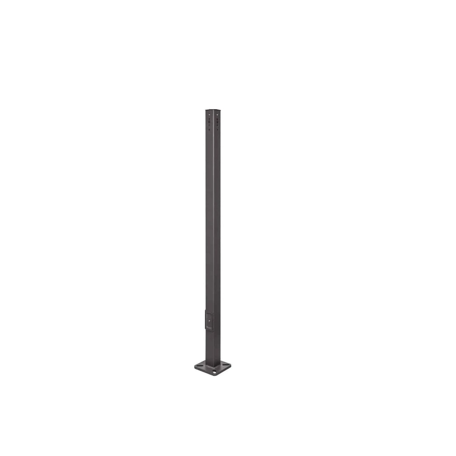 20ft 4x4" Square Steel Light Pole | 11 Gauge | Outdoor Commercial Lighting Pole