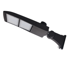 200W LED Shoebox Area Light, 5000K, Photocell, Brown Housing, 120–277V | Parking Lot Street Lighting Fixture