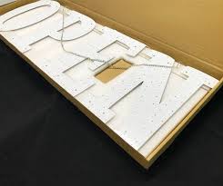 LED "OPEN" Sign (10″X30″) White My Store