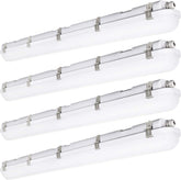 4FT LED Vapor Tight Light 40/50/60W - 3000K/4000K/5000K Selectable Wattage & CCT AC 120~277V (1Pack or 6Pack) Led Plus