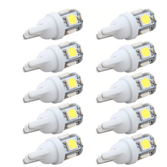 2PCS T10 LED Car Dome Lights – 12V DC Super Bright 5050 SMD, White 194 168 W5W Bulbs for Parking, Clearance, Auto Interior