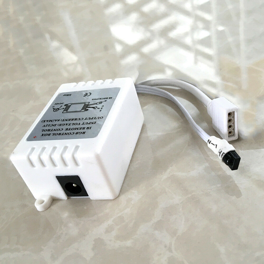LED RGB IR Controller | 24 Key Remote | Strip Light Color Controller + Dimmer