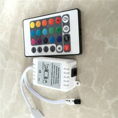 LED RGB IR Controller | 24 Key Remote | Strip Light Color Controller + Dimmer