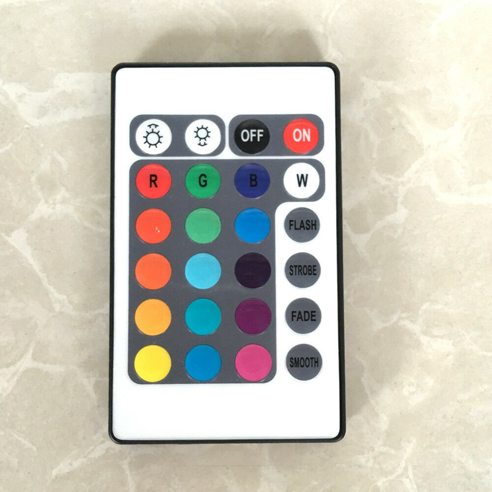 LED RGB IR Controller | 24 Key Remote | Strip Light Color Controller + Dimmer