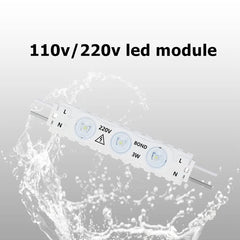 3W LED Module, 120V, Cool White, Warm White, Red, Green, Blue, Purple Options, Sign Lighting Module