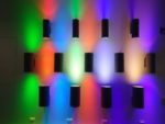 72W (2x36W) Up & Down LED Wall Pack Sconce Light – Red, Green, Blue, 6000K, 3000K, ETL Certified