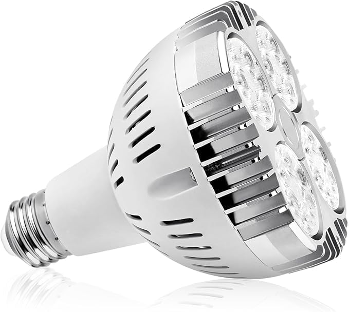 35W Par30 LED Bulb, 6500K, 3500lm, 25 Degree, White (100W Equivalent) 25 Degree Indoor Spotlight for Jewelry, Clothing Store, Salons, or Track Lights (White)(Non-DIMMABLE)