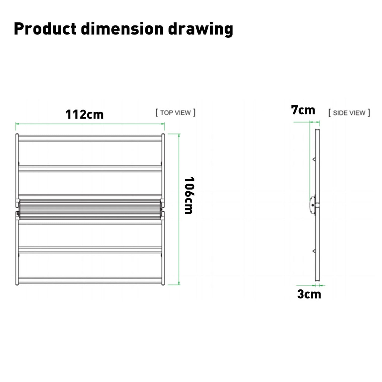 660W LED Grow Light, 0-10V Dimmable, AC 120-277V, Full Spectrum Indoor Plant Light | GLMB-660W