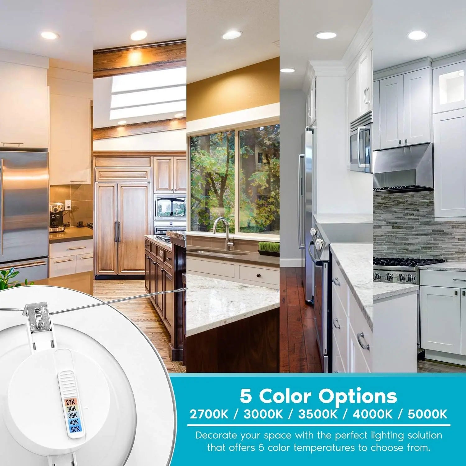 6" Retrofit Downlight 5CCT 12W (2 Pack) Led Plus