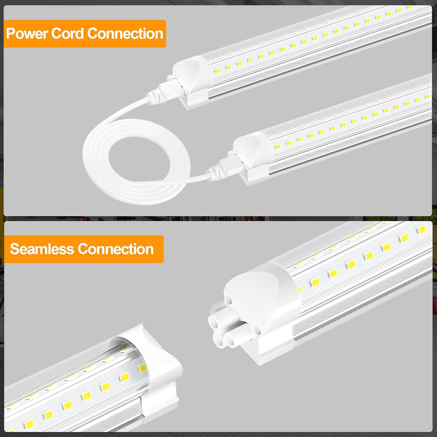 T8 8FT 60W Integrated Tube light Stripy Cover Lens (20pcs in a box) Led Plus