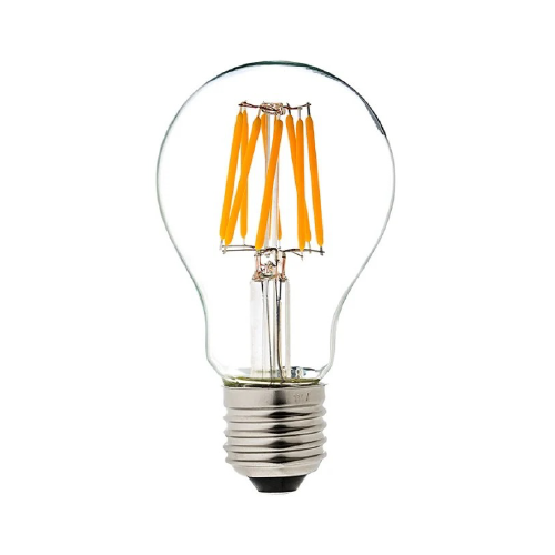 A19 Clear LED Filament Bulb – 7W Dimmable, 60W Equivalent, 980 Lumens, 4000K Natural White, E26 Base Light Bulb