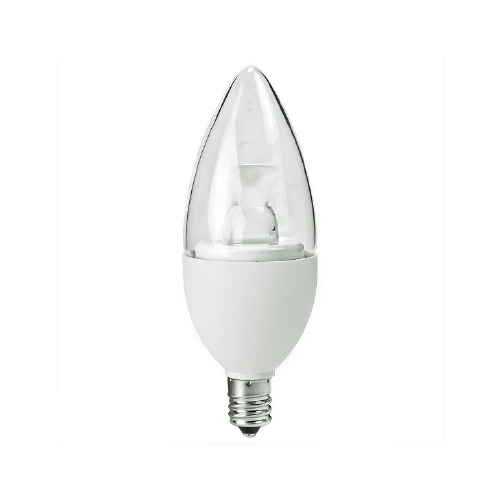 4.5W LED Candelabra Bulb – Frosted, 325 Lumens, 3000K – Chandelier Light – Energy Star Approved, UL Listed