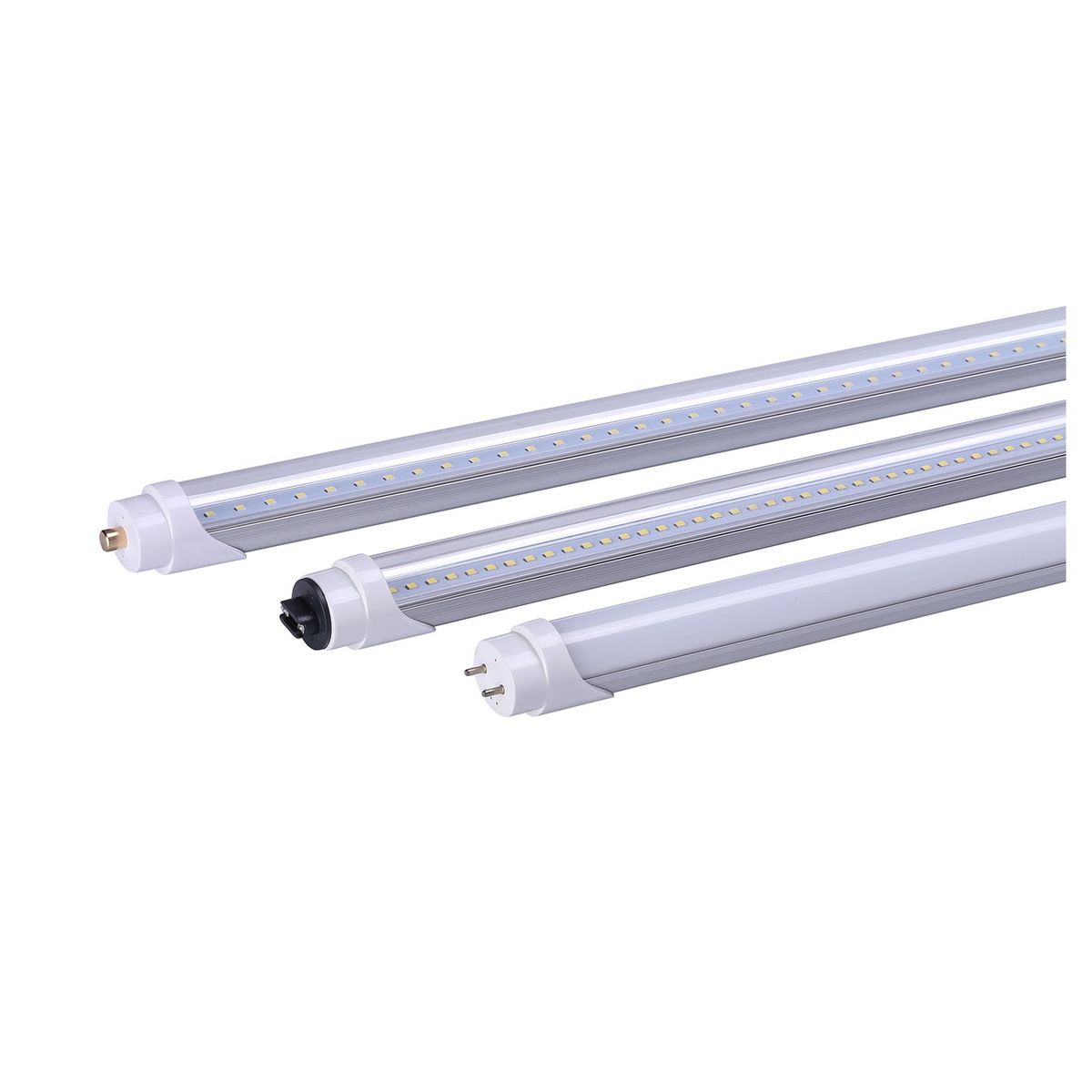 4ft T8 LED Tube Light – Hybrid Aluminum and Plastic, 5000K Clear Cover | Model LS-SMDT8-16WABC50K