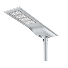 100W Solar Street Light – All-in-One Outdoor LED, Motion Sensor + Dusk to Dawn Photocell, 5700K Daylight, Weatherproof