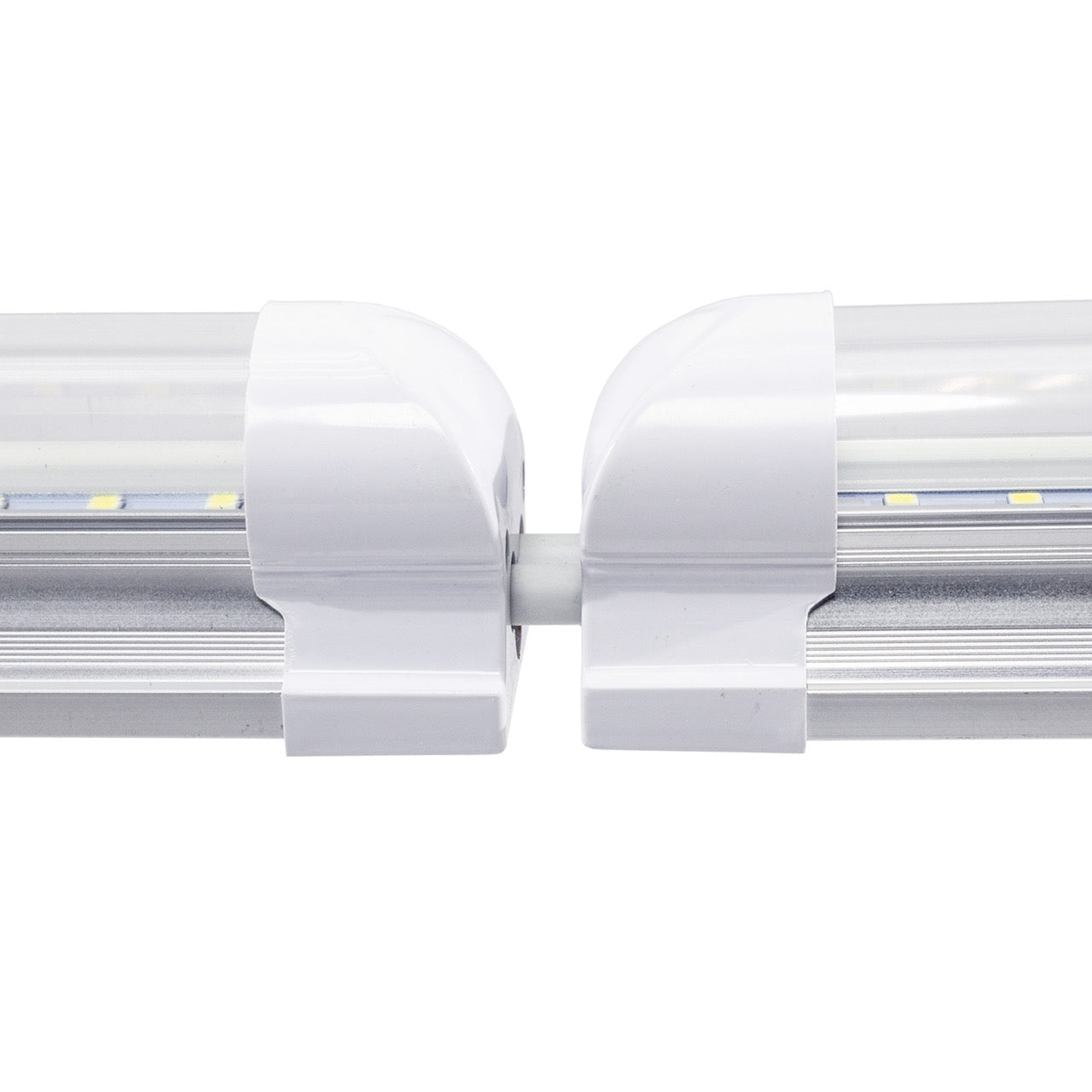 60W T5 Integrated LED Tube Light, 8FT, Stripy Cover, Plug-and-Play Fixture
