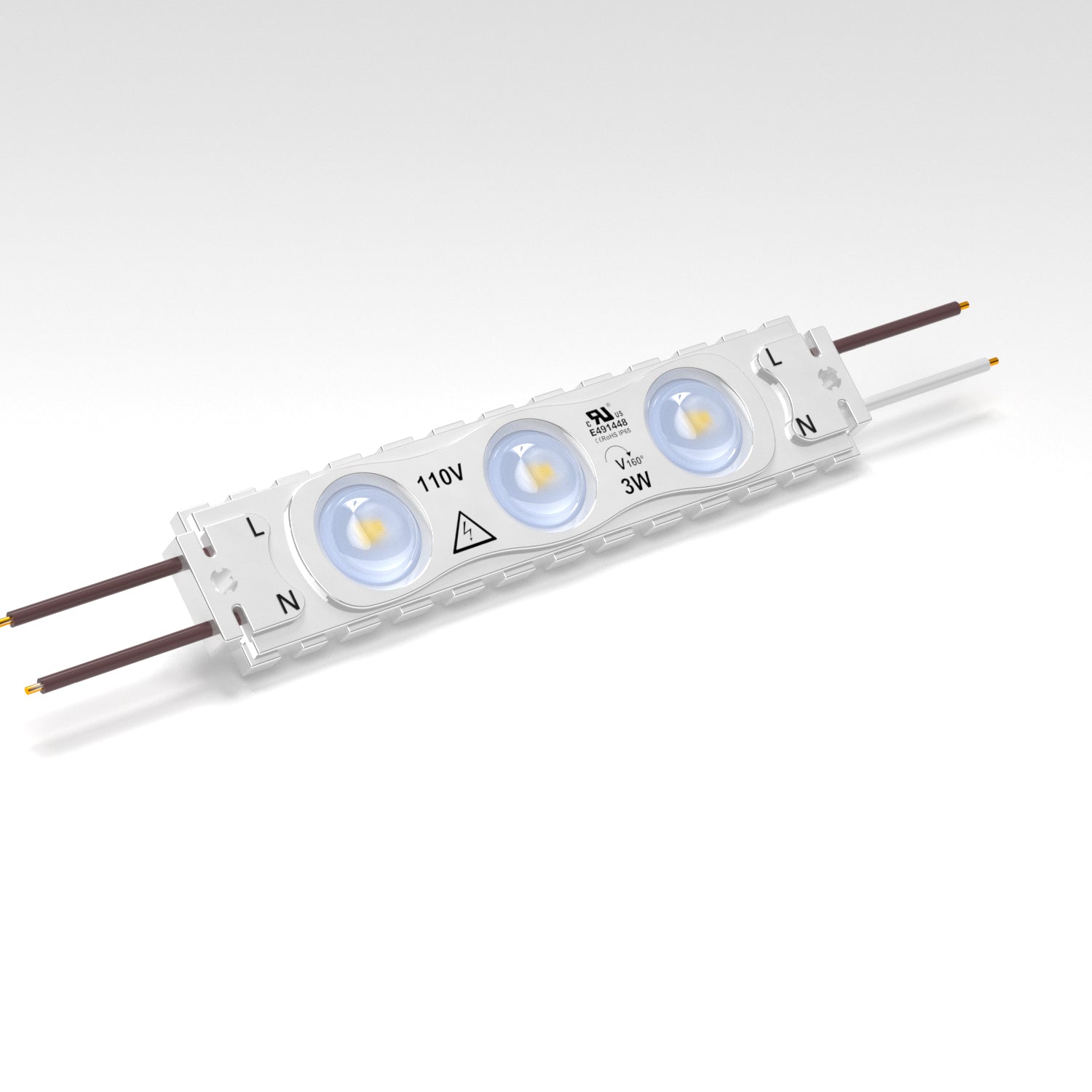 3W LED Module, 120V, Cool White, Warm White, Red, Green, Blue, Purple Options, Sign Lighting Module