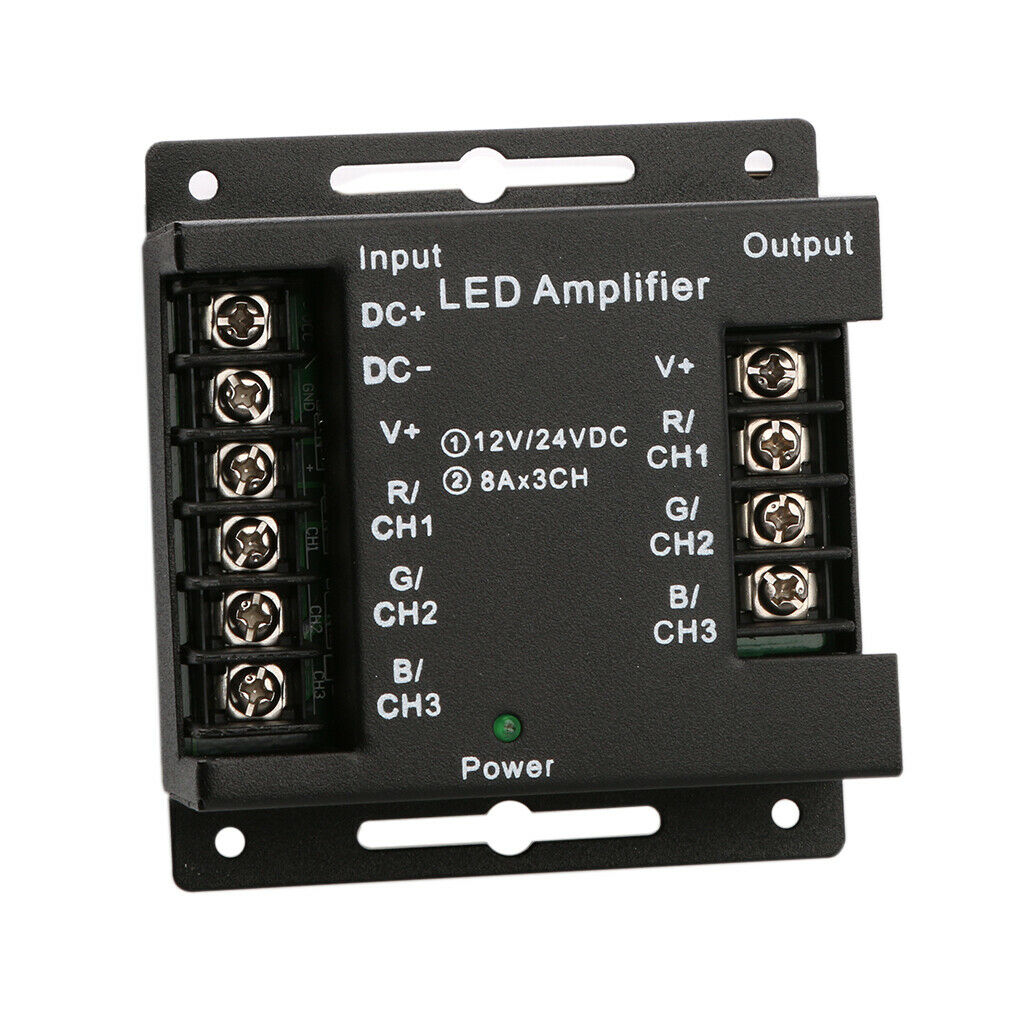 LED RGB Strip Amplifier | Signal Repeater for Dimmer Control | Boost Signal Strength
