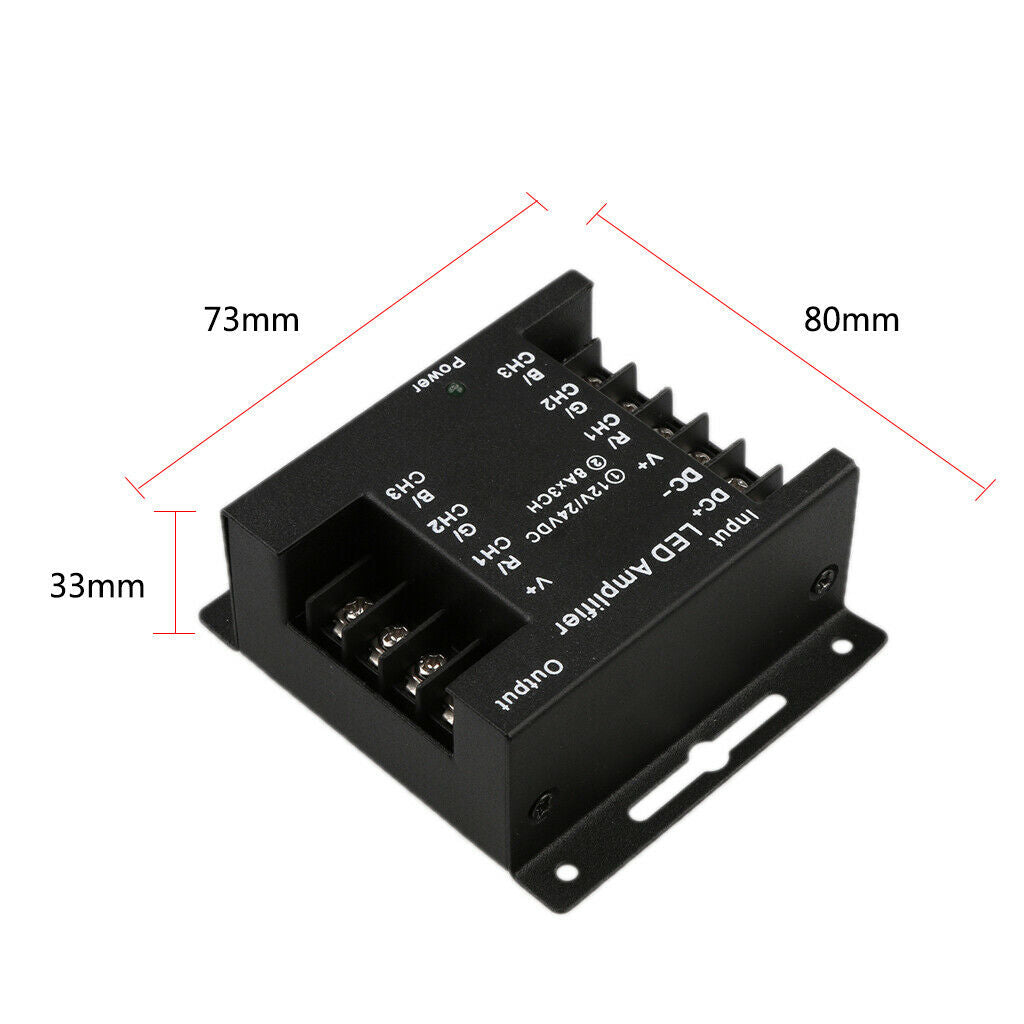 LED RGB Strip Amplifier | Signal Repeater for Dimmer Control | Boost Signal Strength