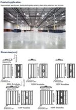 300W LED Linear High Bay Light – 5000K, UL DLC Listed, Motion Sensor Option – Warehouse & Commercial Lighting