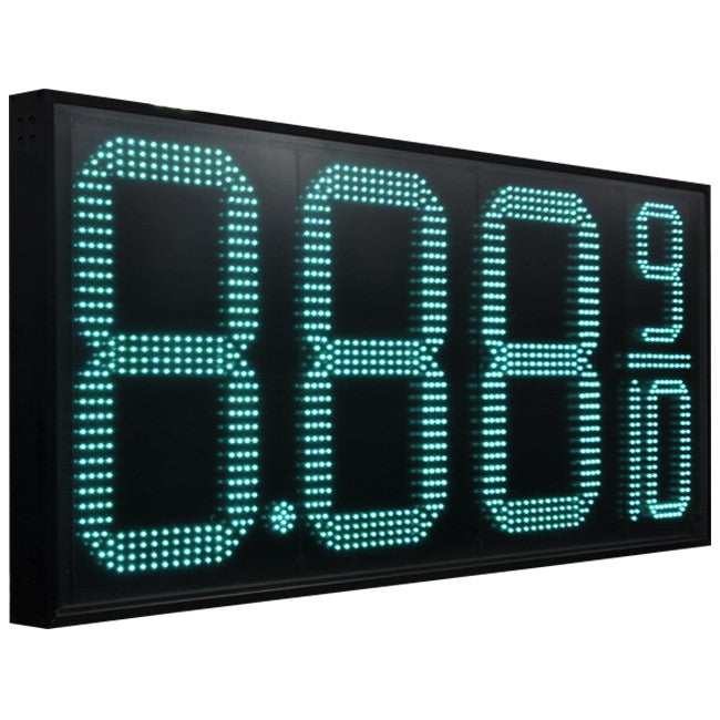 LED Gas Price Sign Red – Outdoor Display with Wireless Remote Control, Multiple Sizes (12" to 32"), Weatherproof Digital Signboard