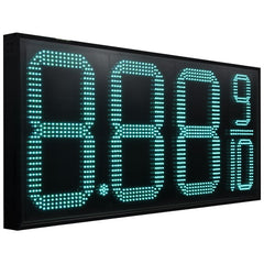 LED Gas Price Sign Red – Outdoor Display with Wireless Remote Control, Multiple Sizes (12" to 32"), Weatherproof Digital Signboard