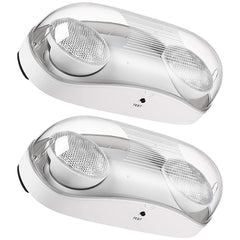 Twin Head LED Emergency Light | Wet Location Rated | Exit Sign Lighting Fixture