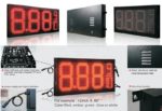 LED Gas Price Sign Red – Outdoor Display with Wireless Remote Control, Multiple Sizes (12" to 32"), Weatherproof Digital Signboard