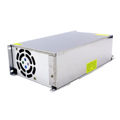 600W Indoor Switching Power Supply, 12V 50A, Active Fan Cooling, LED Driver for Indoor Lights