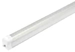 T8 Integrated LED Strip Fixture | 6500K | 8FT Light with Striped Lens | Plug-and-Play