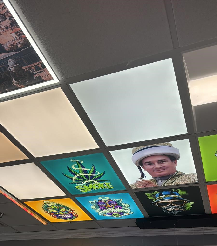 2x2 Design Panels for Smoke Shop or Barbershops