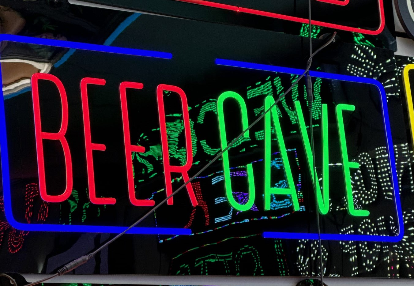 Assorted Neon Signs 30" with power supply and chain/ Business Window Signs